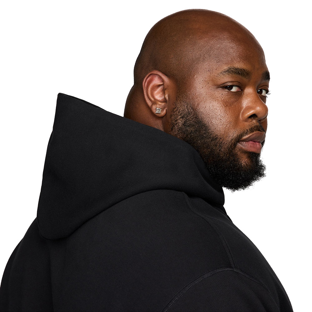 Nike SB Essential Logo Fleece Pullover Hoodie Black/White