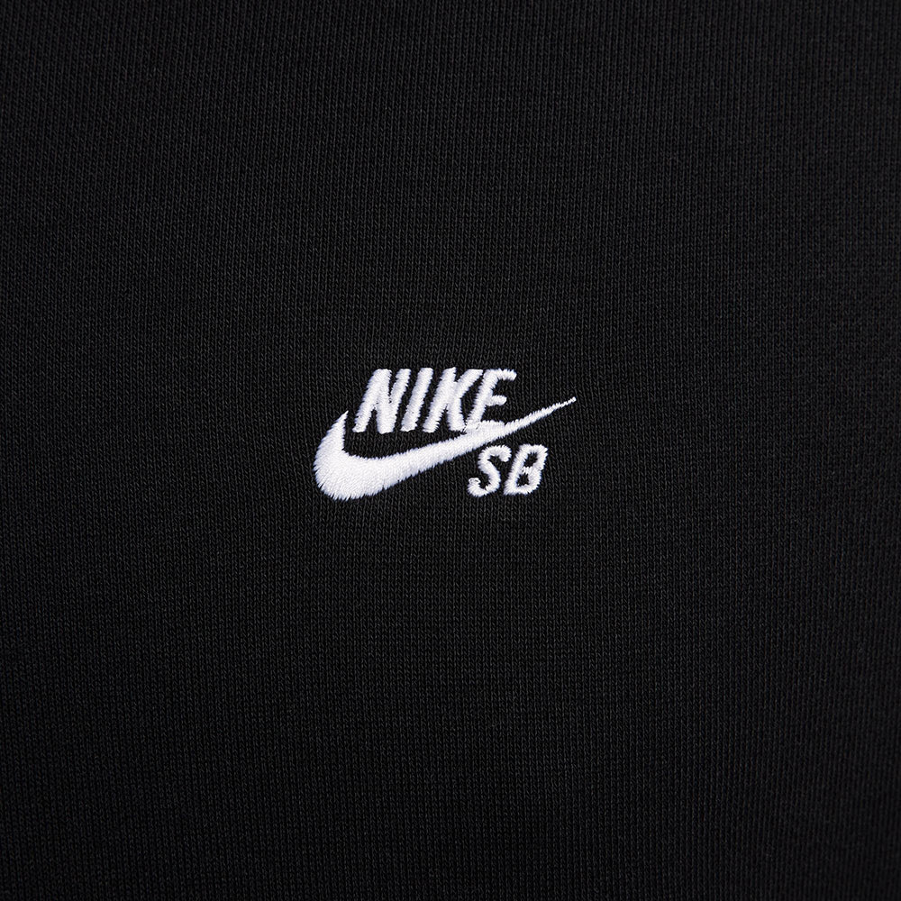 Nike SB Essential Logo Fleece Pullover Hoodie Black/White