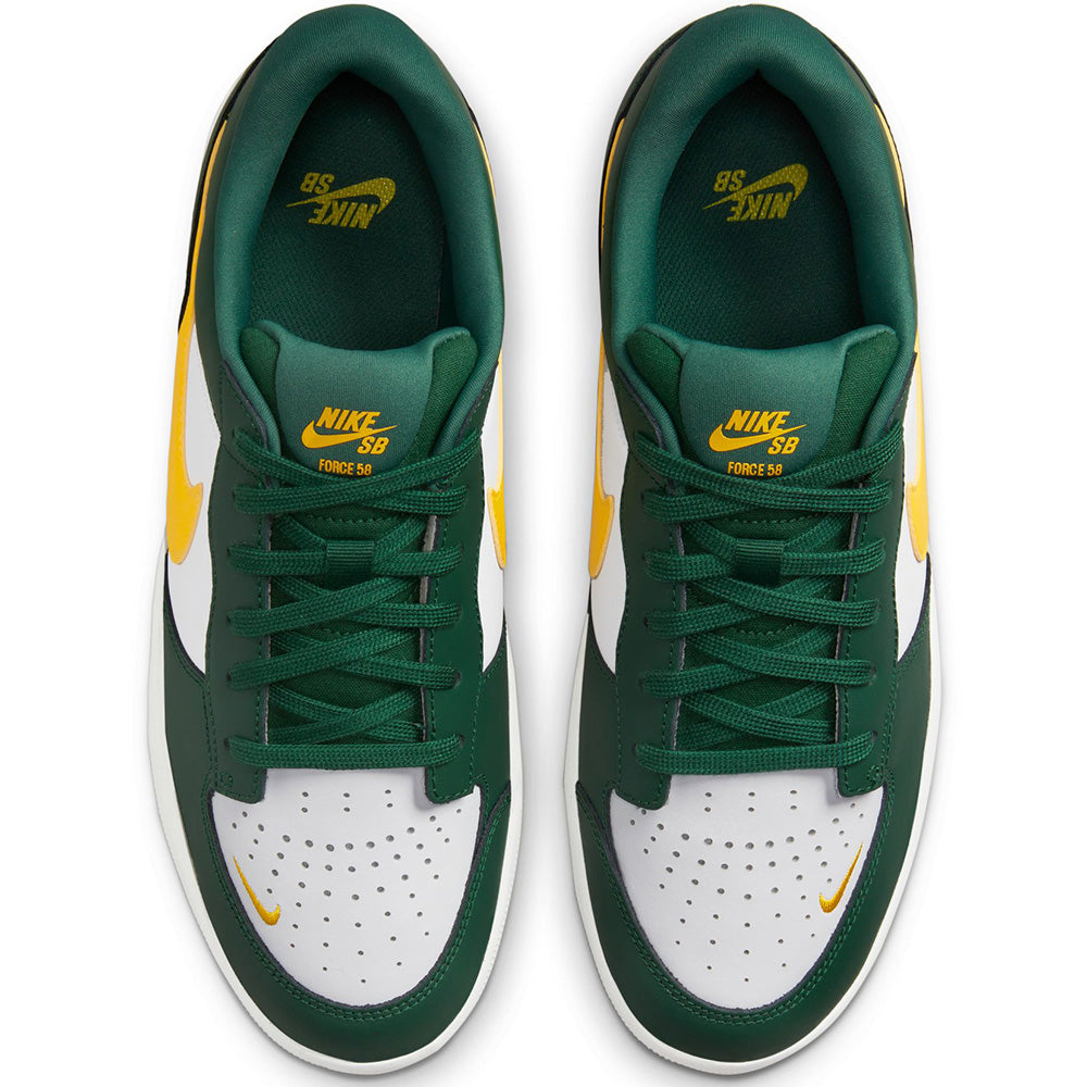 Nike SB Force 58 Premium Shoes Gorge Green/Tour Yellow-White
