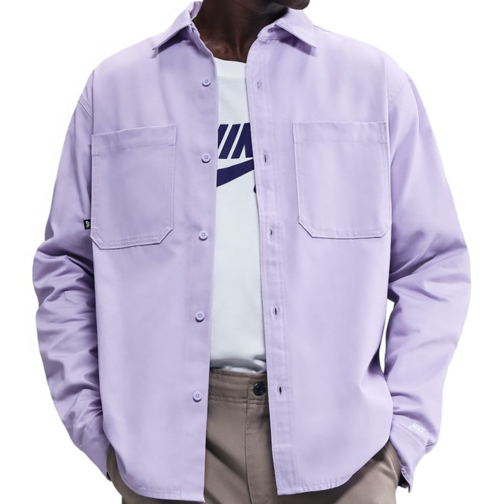 Nike SB Long-Sleeve Woven Top Hydrangeas/White