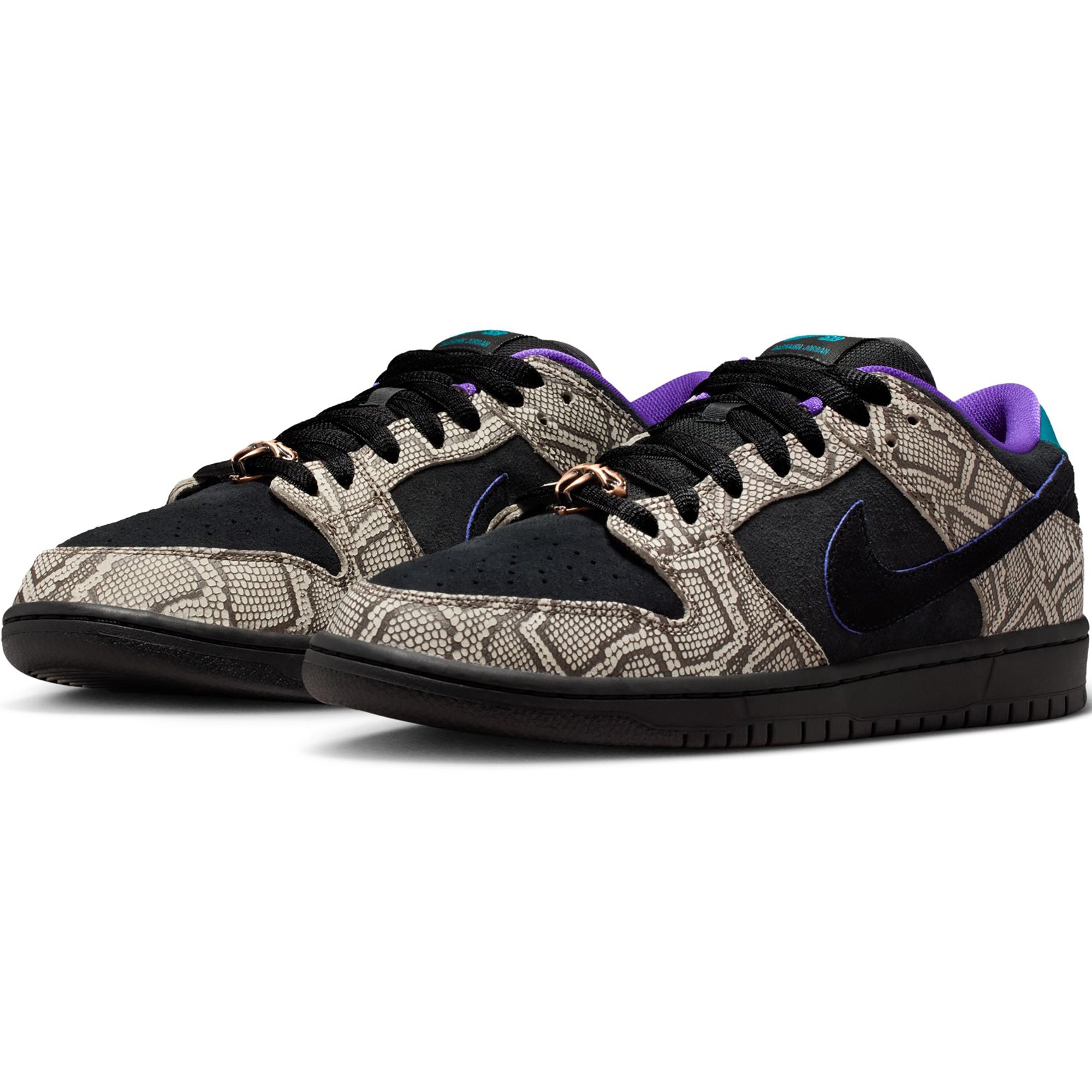 Nike SB Nike SB Dunk Low x Dashawn Jordan Shoes String/Black-Bright Spruce-Fierce Purple