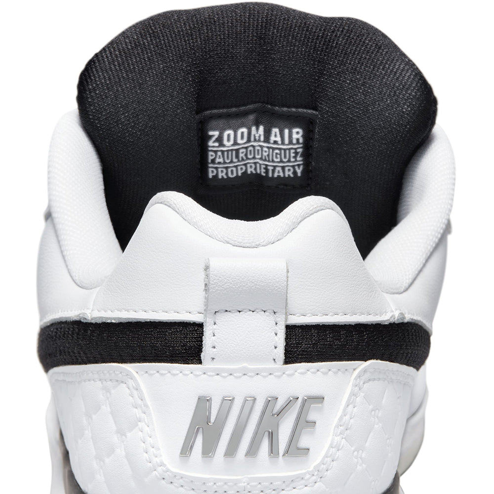 Nike SB Paul Rodriguez Zoom Air Low Shoes White/Black-White-Clear