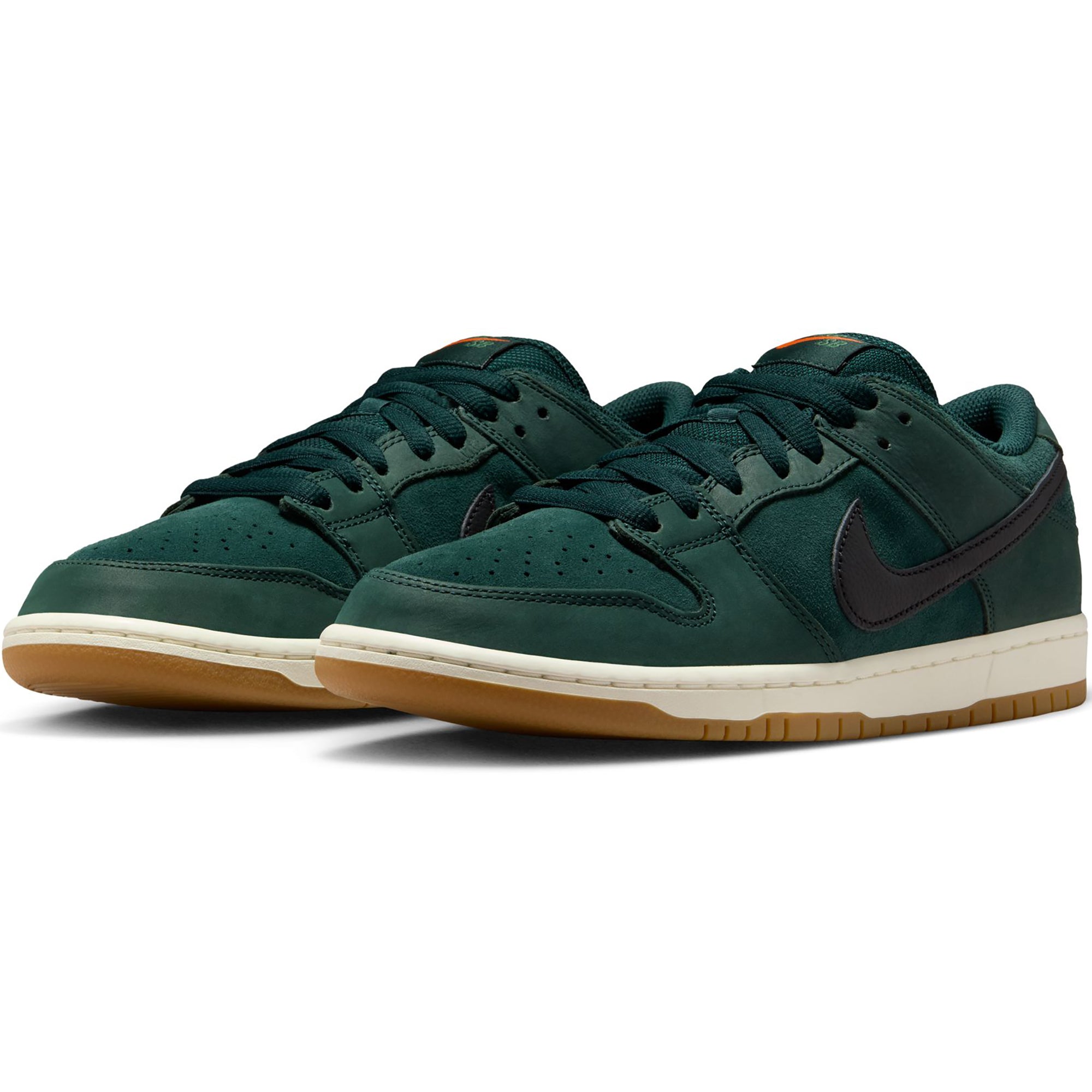 Nike SB Orange Label Dunk Low Pro ISO Shoes Deep Fir/Black-Fir-Sail