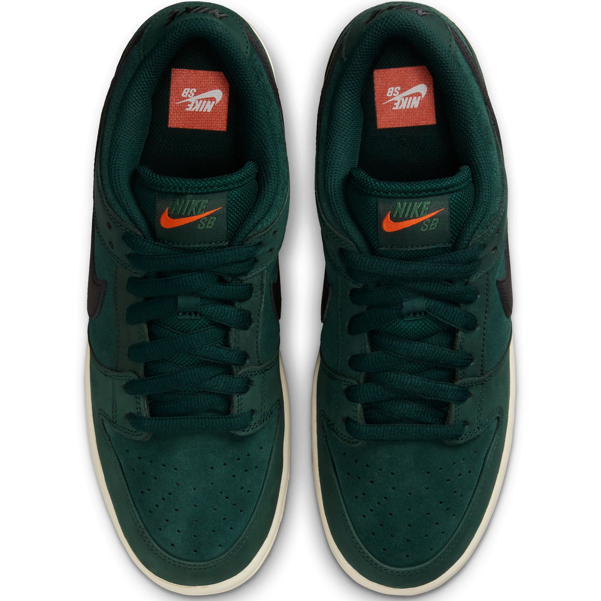 Nike SB Orange Label Dunk Low Pro ISO Shoes Deep Fir/Black-Fir-Sail