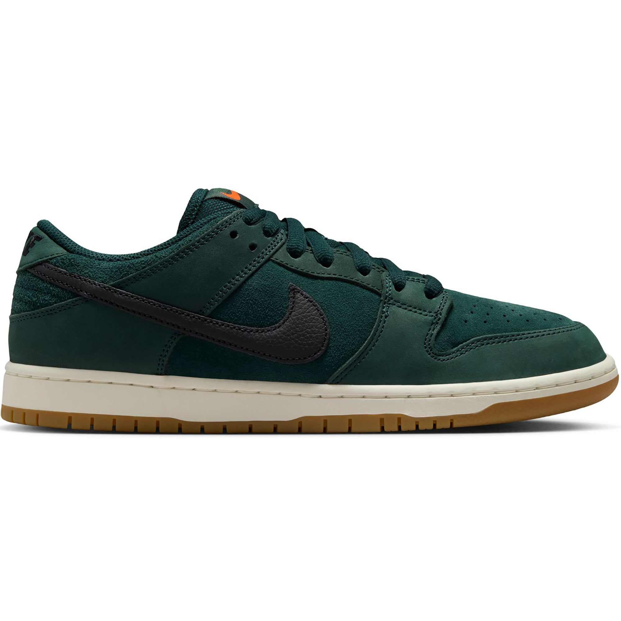 Nike SB Orange Label Dunk Low Pro ISO Shoes Deep Fir/Black-Fir-Sail