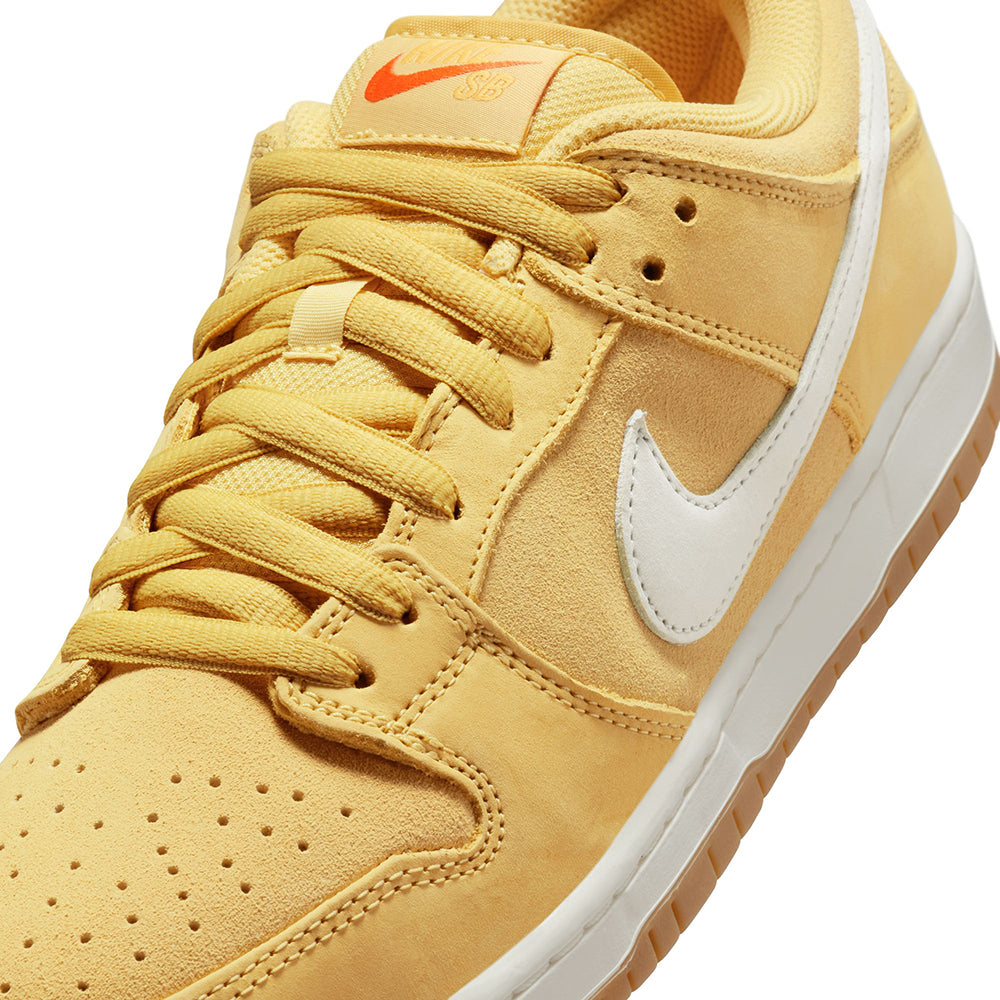 Nike SB Orange Label Dunk Low Pro ISO Shoes Saturn Gold/Sail-Saturn Gold-Solar Flare