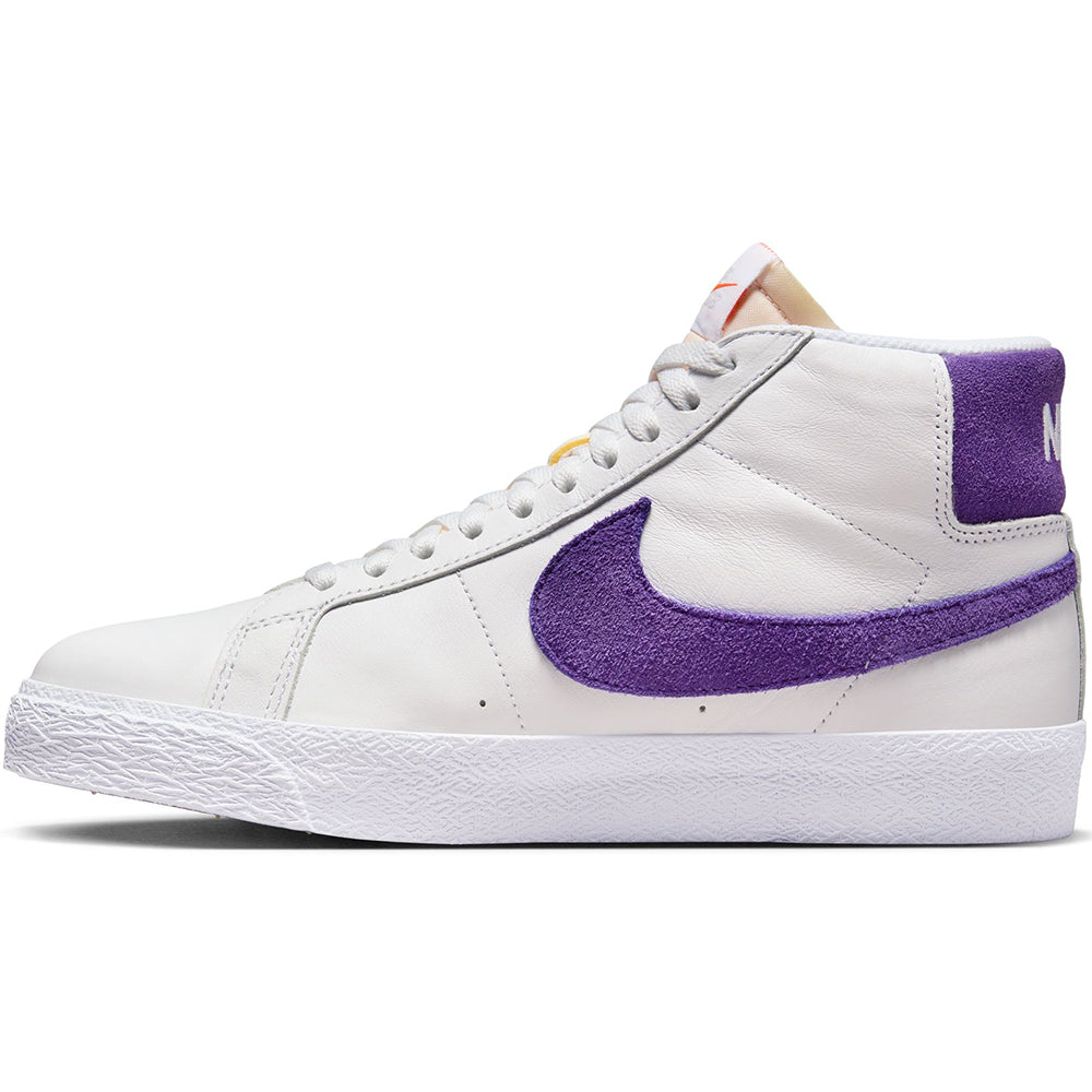 Nike SB Orange Label Zoom Blazer Mid ISO Shoes White/Court Purple-White-Gum Light Brown