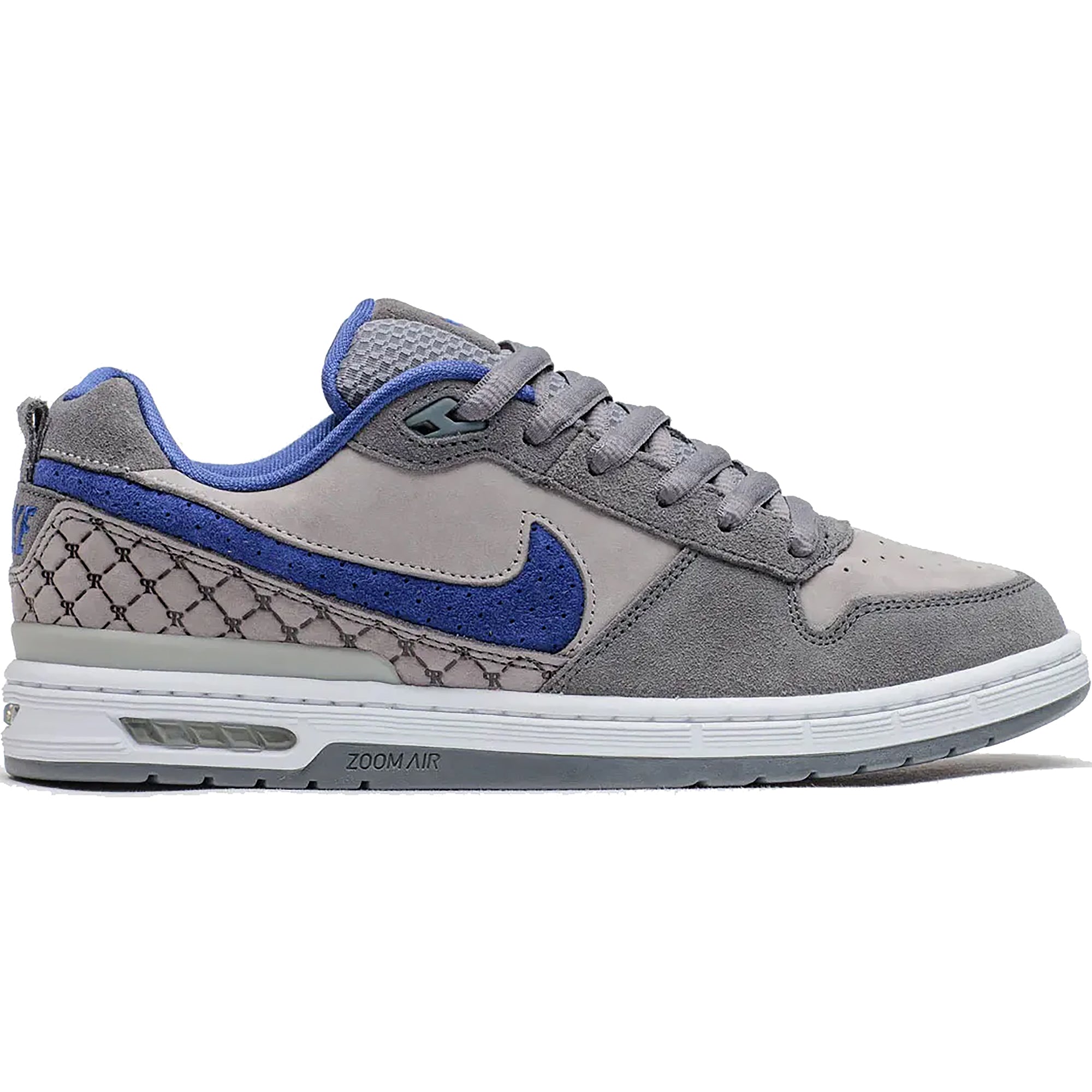 Nike SB Paul Rodriguez Zoom Air Low "Dodgers" Shoes Flint Grey/Deep Royal Blue-Flint Grey