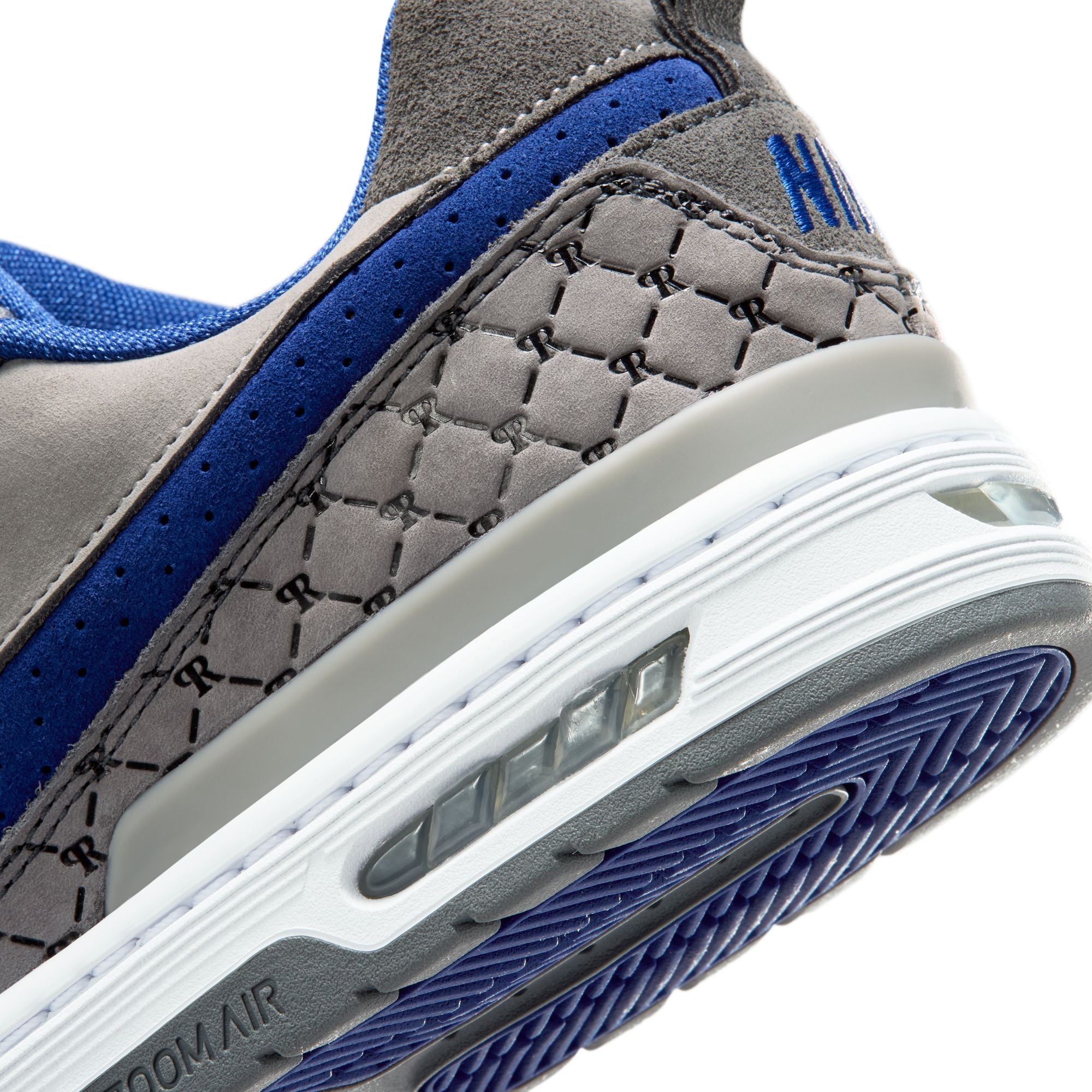 Nike SB Paul Rodriguez Zoom Air Low "Dodgers" Shoes Flint Grey/Deep Royal Blue-Flint Grey