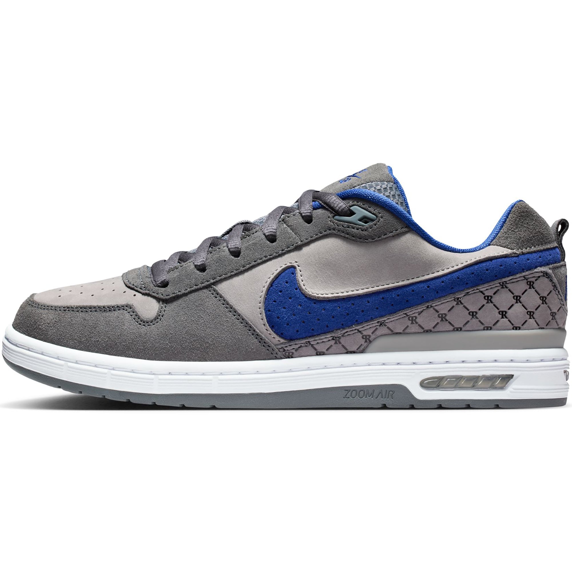Nike SB Paul Rodriguez Zoom Air Low "Dodgers" Shoes Flint Grey/Deep Royal Blue-Flint Grey