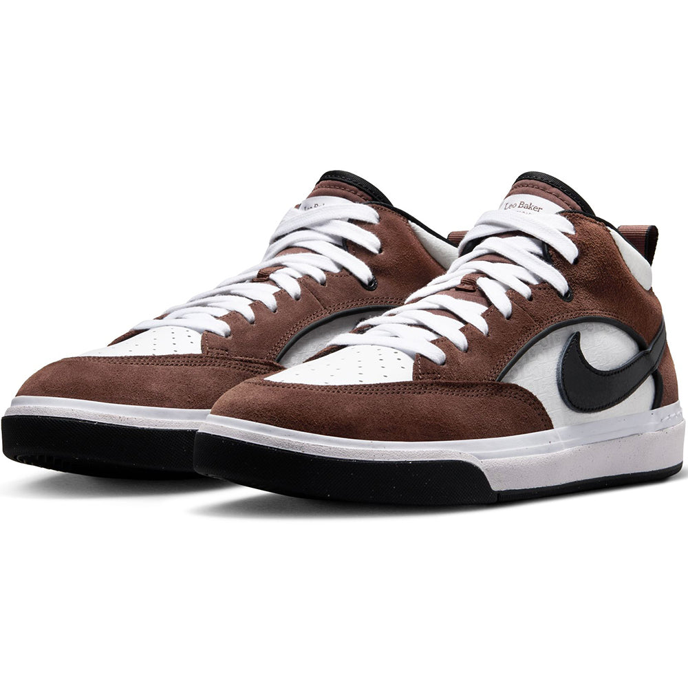 Nike SB React Leo Shoes Light Chocolate/Black-White-Black