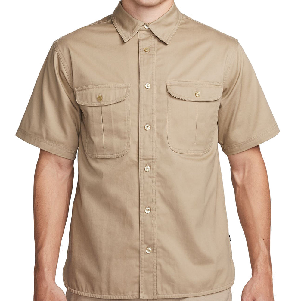 Nike SB Tanglin Short-Sleeve Woven Button-Up Khaki