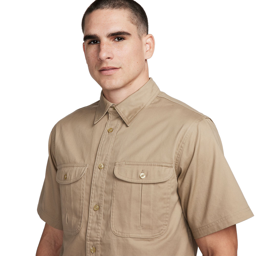 Nike SB Tanglin Short-Sleeve Woven Button-Up Khaki