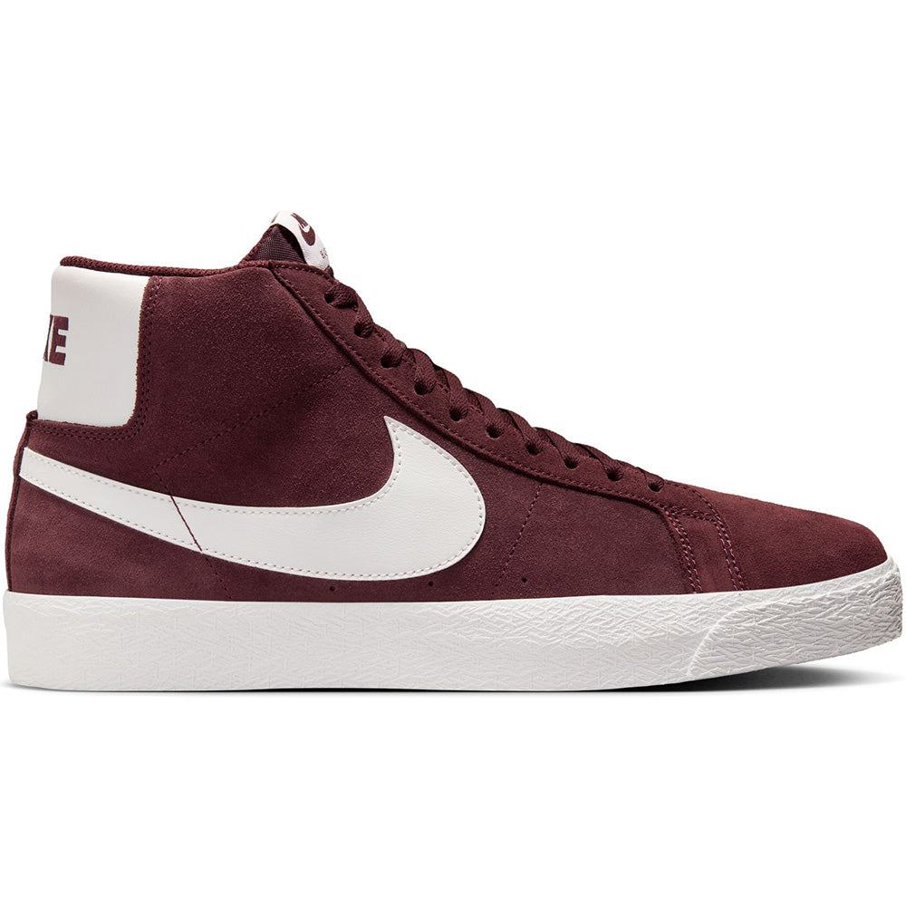 Nike SB Zoom Blazer Mid Shoes Burgundy Crush/Summit White