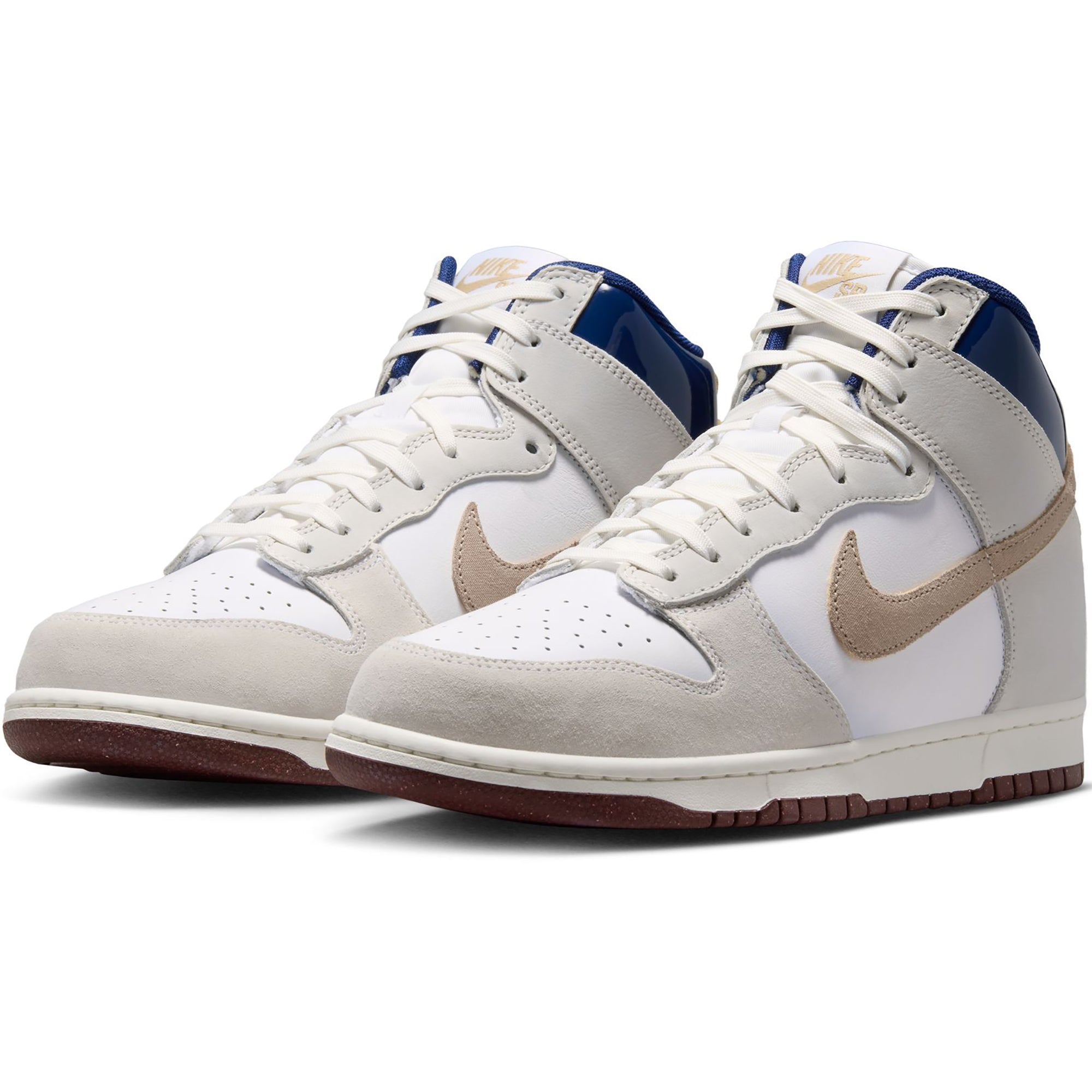Nike SB x Beyond Store Dunk High Pro QS Shoes White/Ivory-Sand Dune-Blue Void