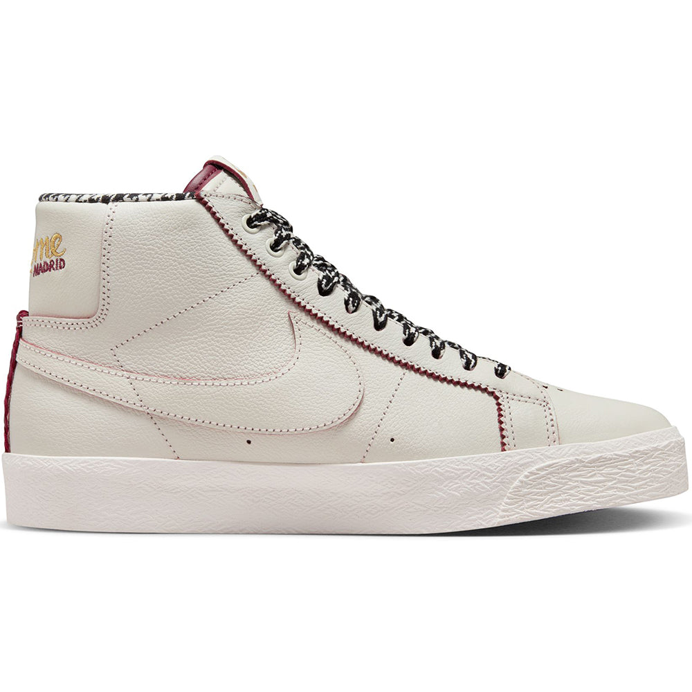 Nike SB x Welcome Madrid Zoom Blazer Mid Shoes Sail/Dark Beetroot-White