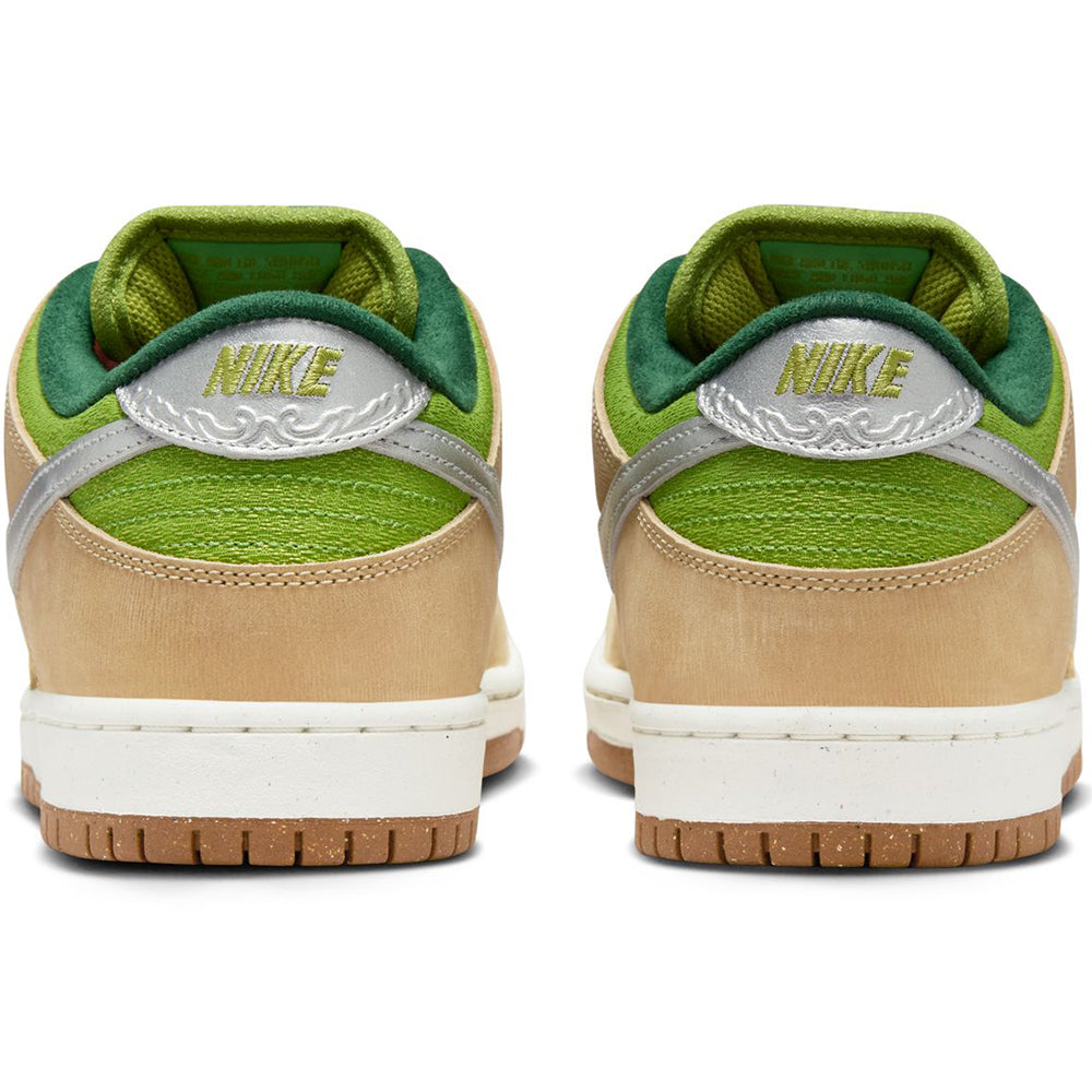 Nike SB Dunk Low Pro Shoes Sesame/Metallic Silver-Pear-Fir