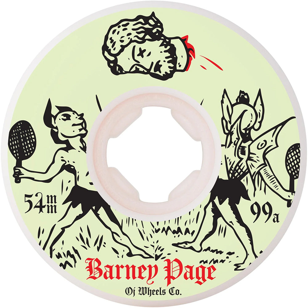 OJ Barney Page Hardline 99a Skateboard Wheels 54mm