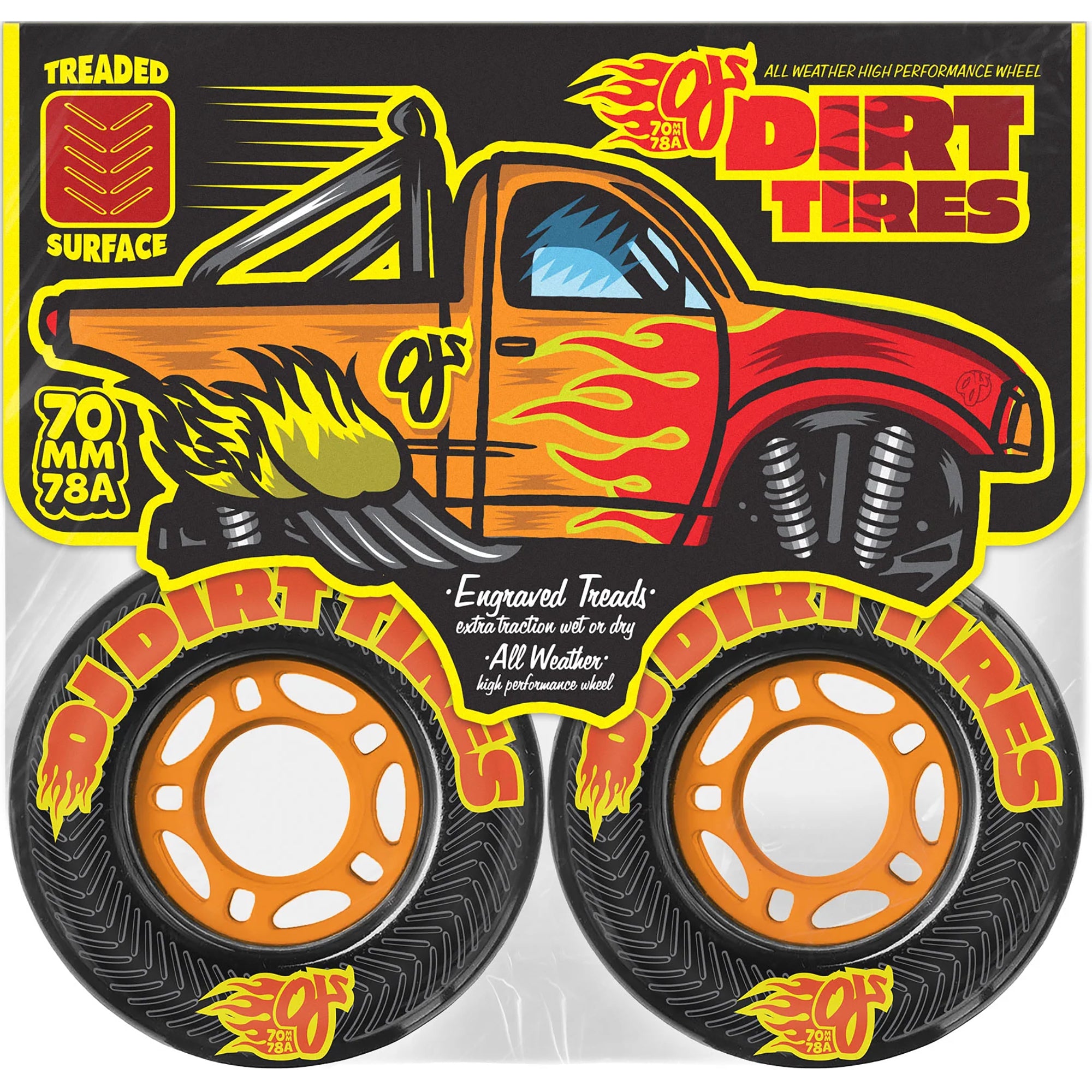 OJ Dirt Tires Thunder Juice 78A Skateboard Wheels 70mm
