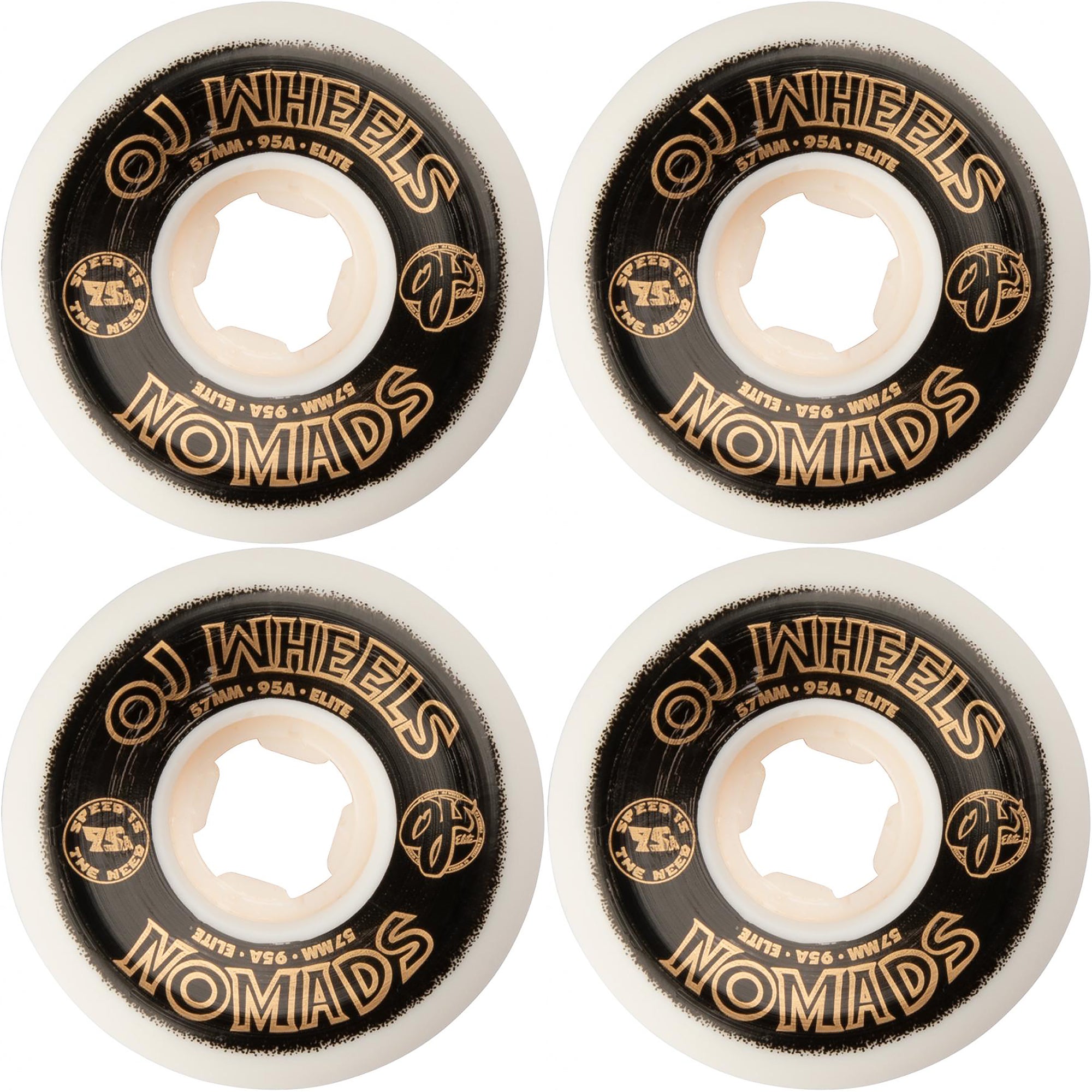 OJ Elite Nomads 95a Skateboard Wheels 57mm