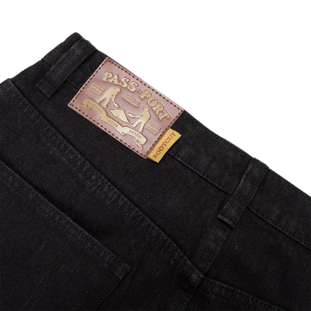 Pass~Port Workers Club Bootcut Jean Washed Black
