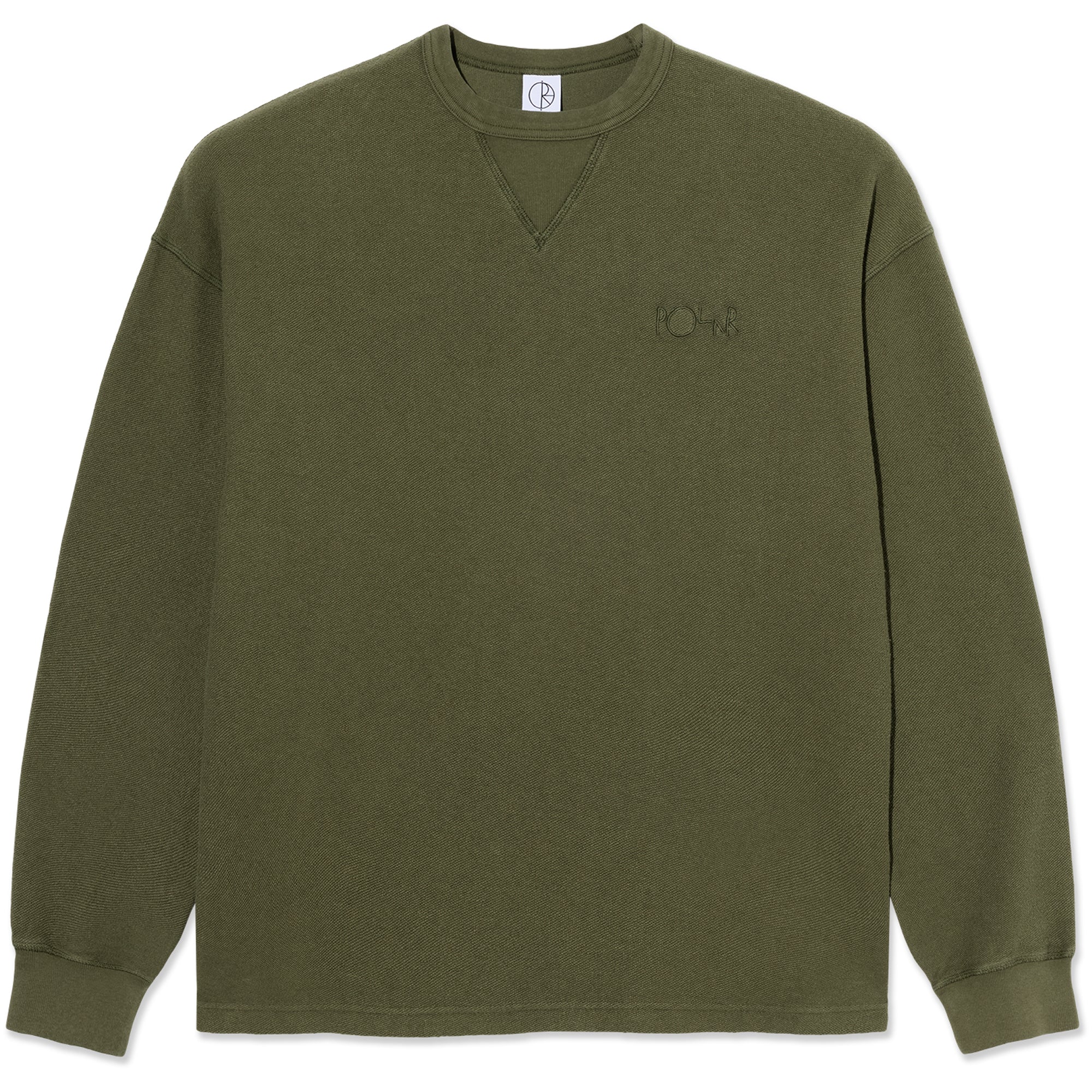 Polar Skate Co Reversed Sweater Army Green