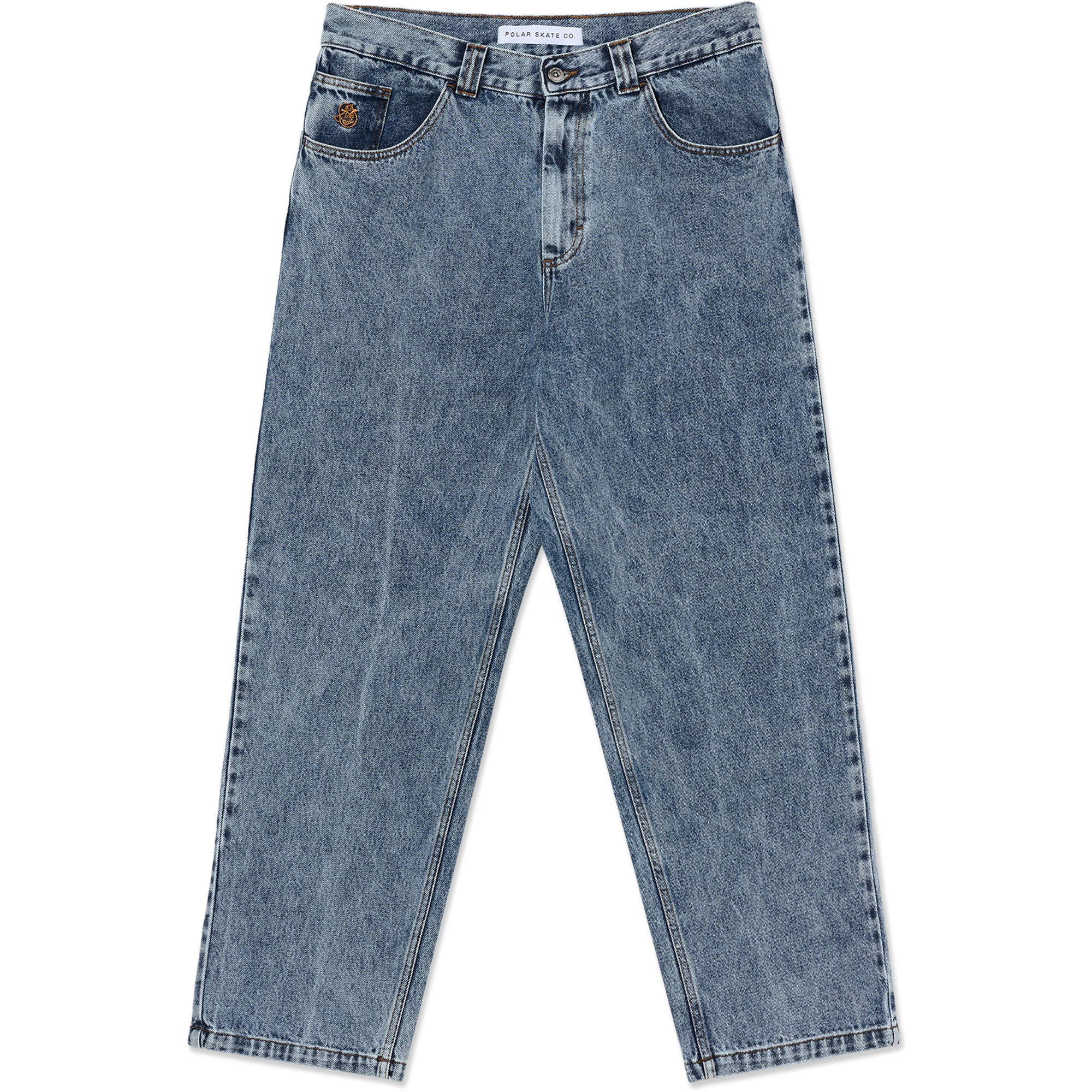 Polar Skate Co 93 デニム Polar Skate Co '93! Pants Heavy Washed Blue | NOTE shop