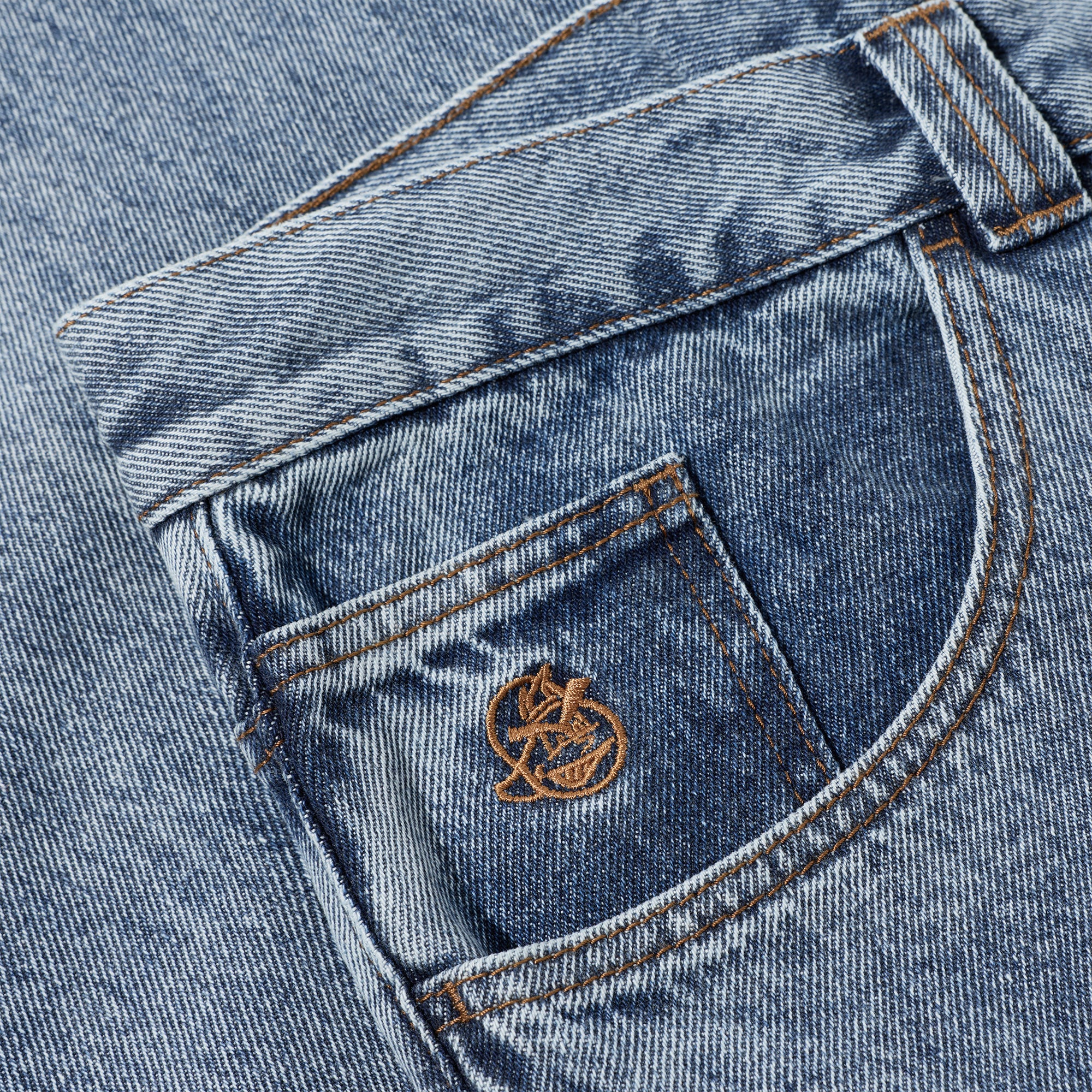 Polar Skate Co '93! Pants Heavy Washed Blue