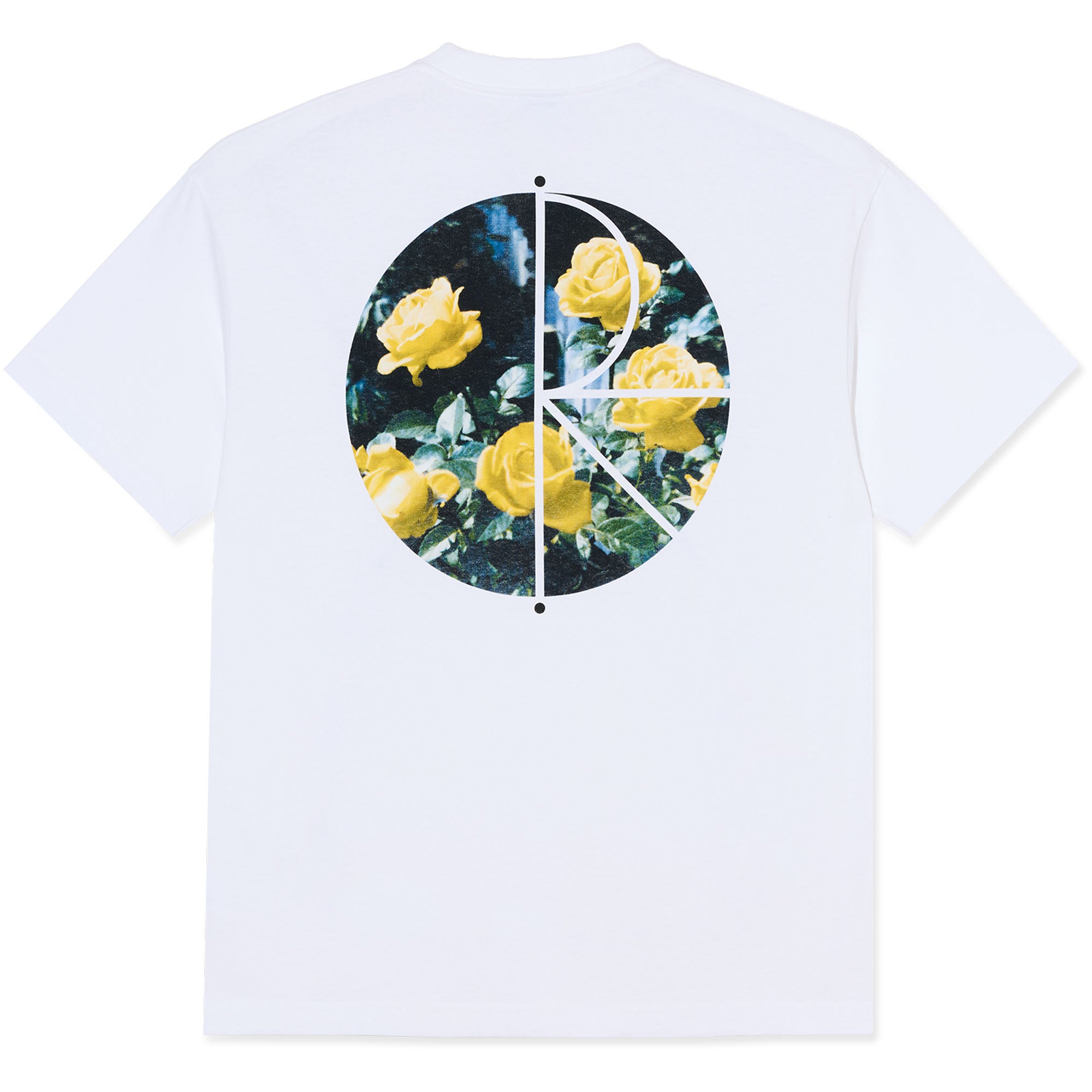Polar Skate Co Märtas Roses Fill Logo Tee White