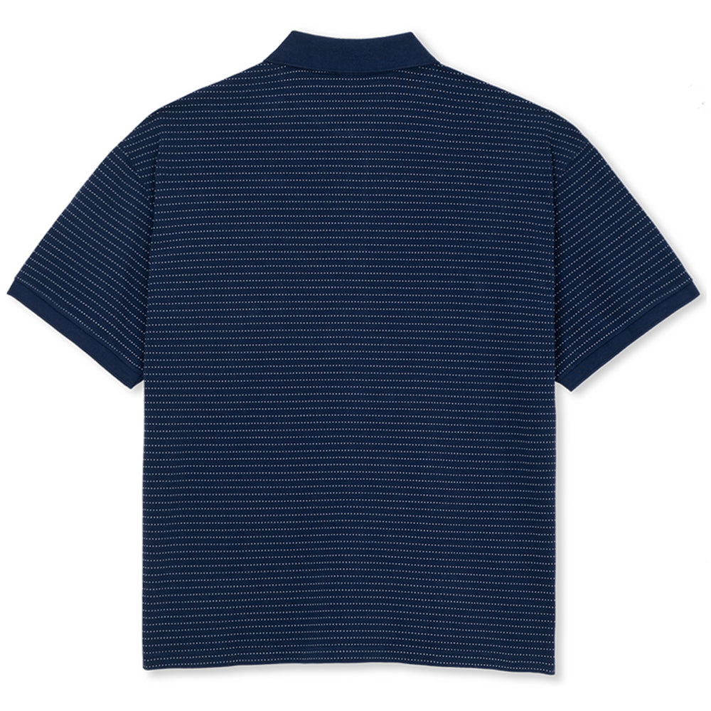 Polar Skate Co Dots Surf Polo Shirt Dark Blue