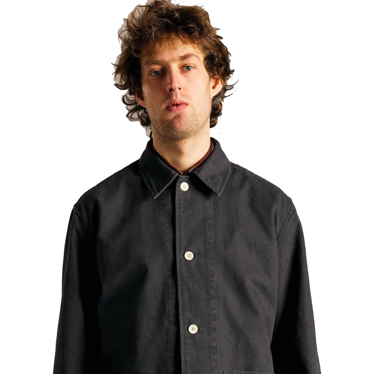 Pop Trading Company Beatie Overshirt Charcoal