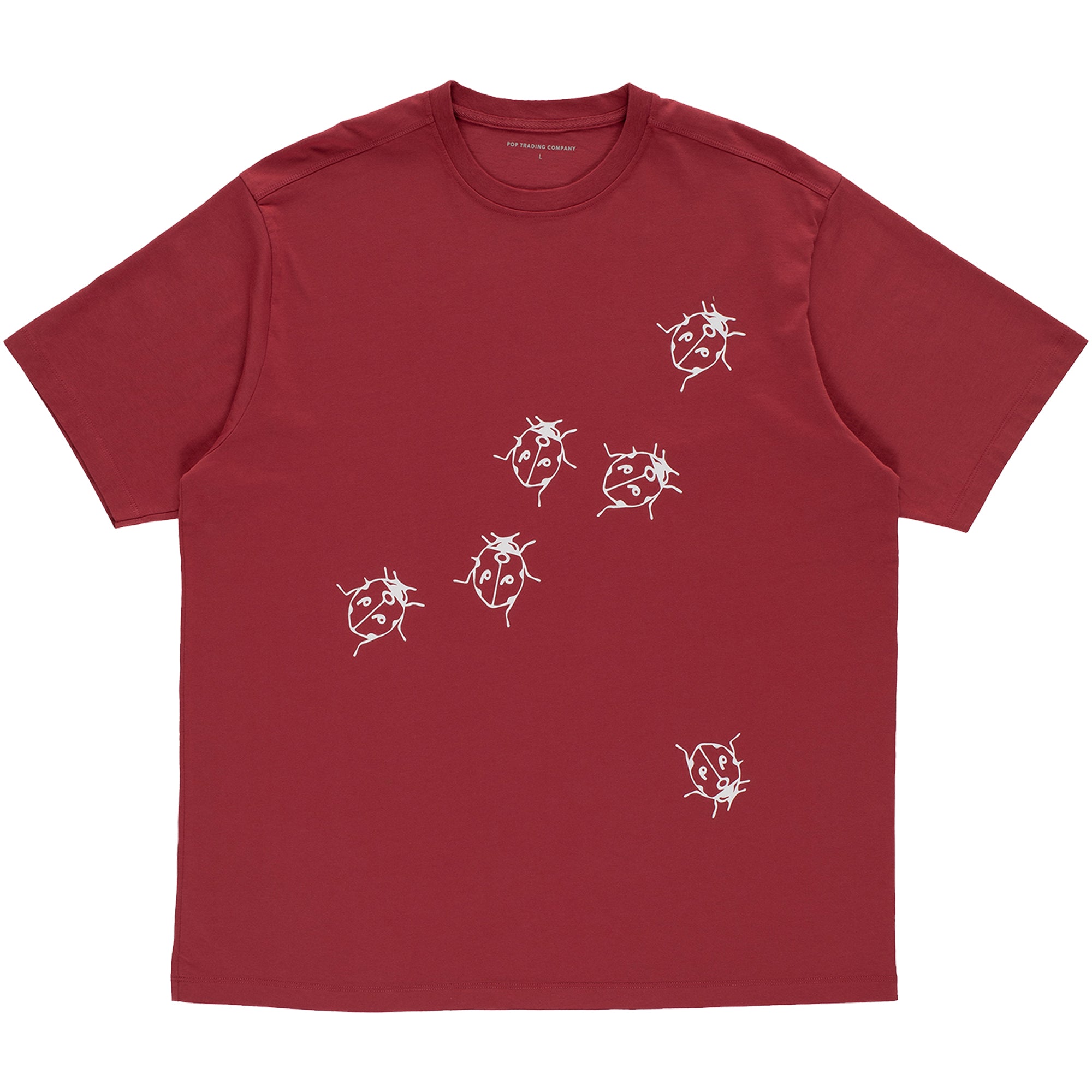 Pop Trading Company Ladybugs T-shirt Earth Red