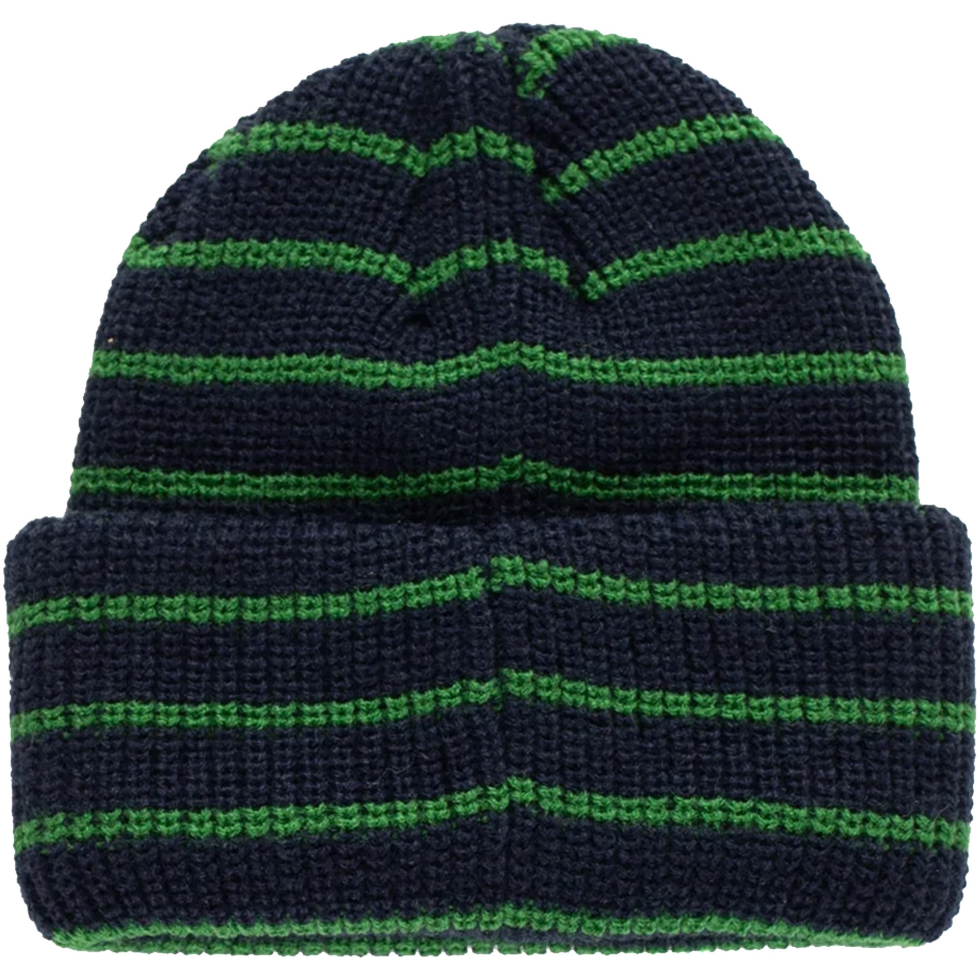 Pop Trading Company Striped Beanie Navy/Juniper