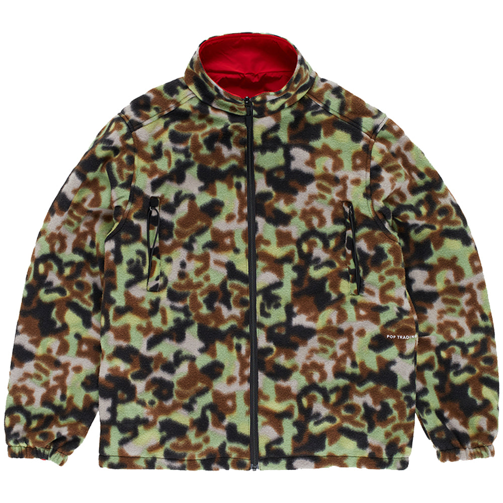 Pop Trading Company Adam Reversible Jacket Delta Camo/Goji Berry