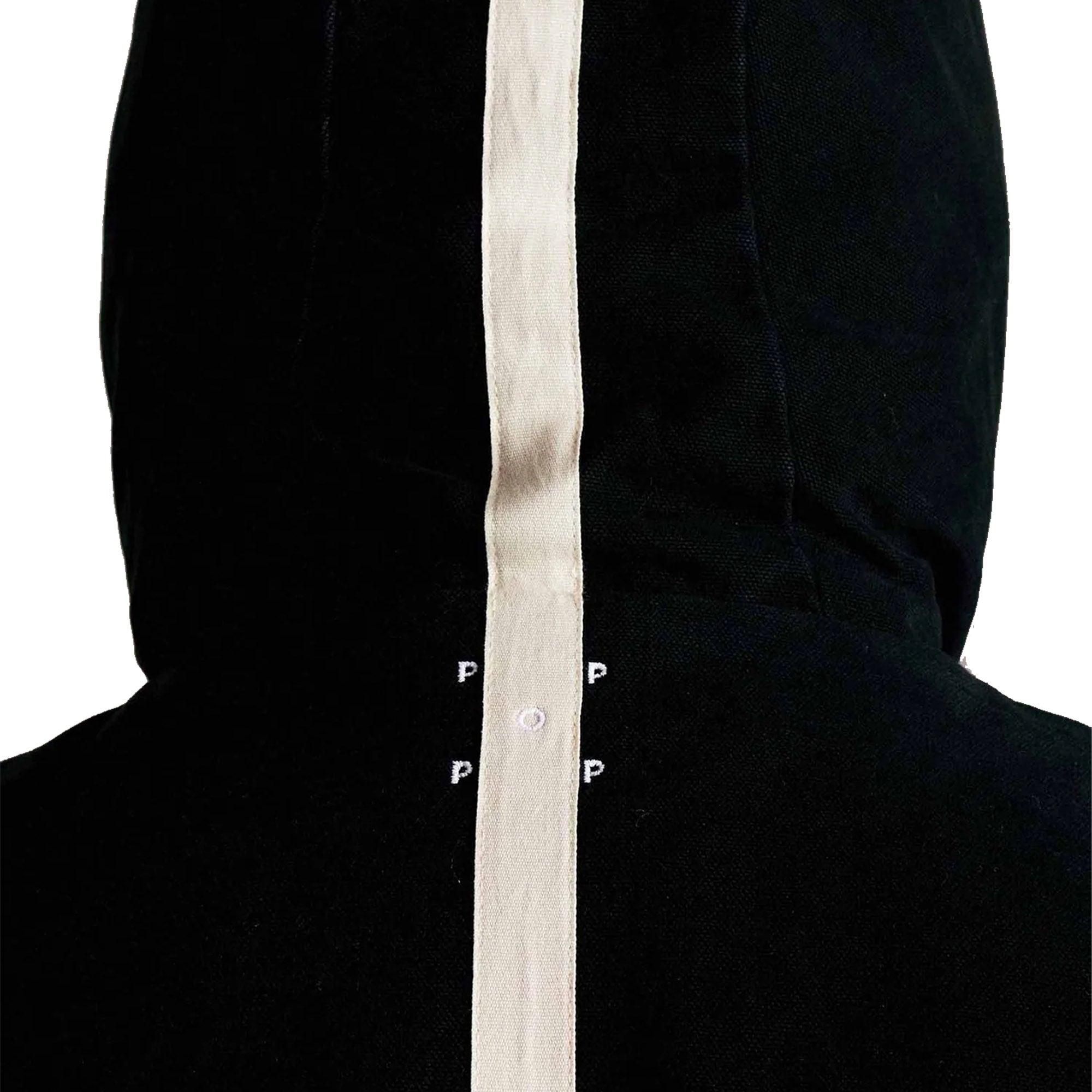 Pop Trading Company Hooded Flight Jacket Black