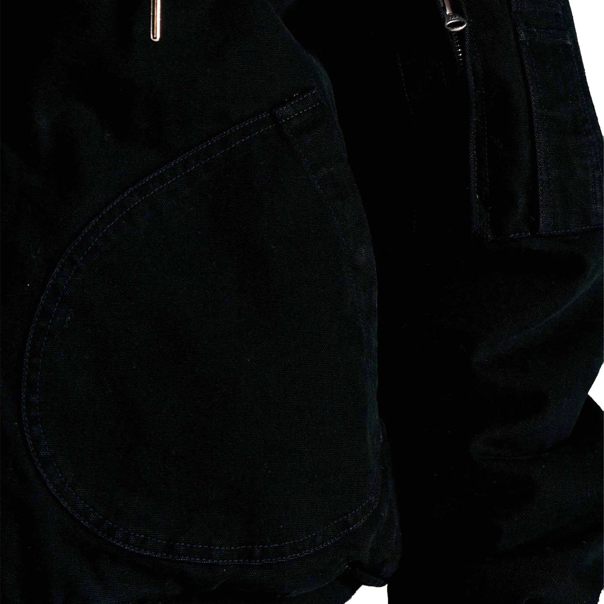 Pop Trading Company Hooded Flight Jacket Black
