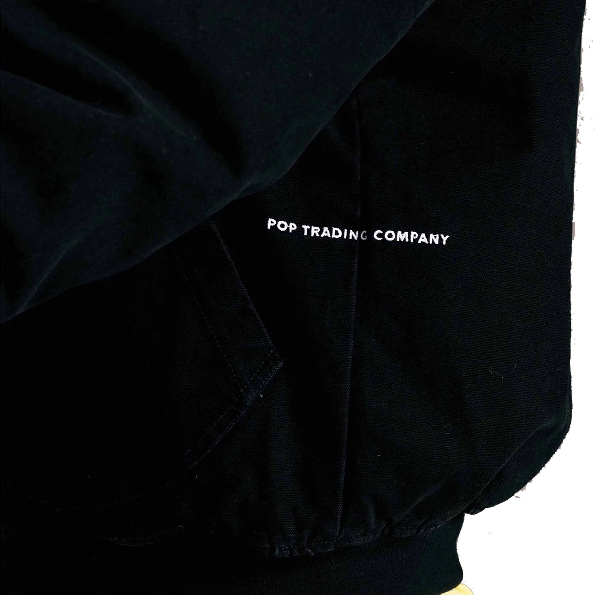 Pop Trading Company Hooded Flight Jacket Black