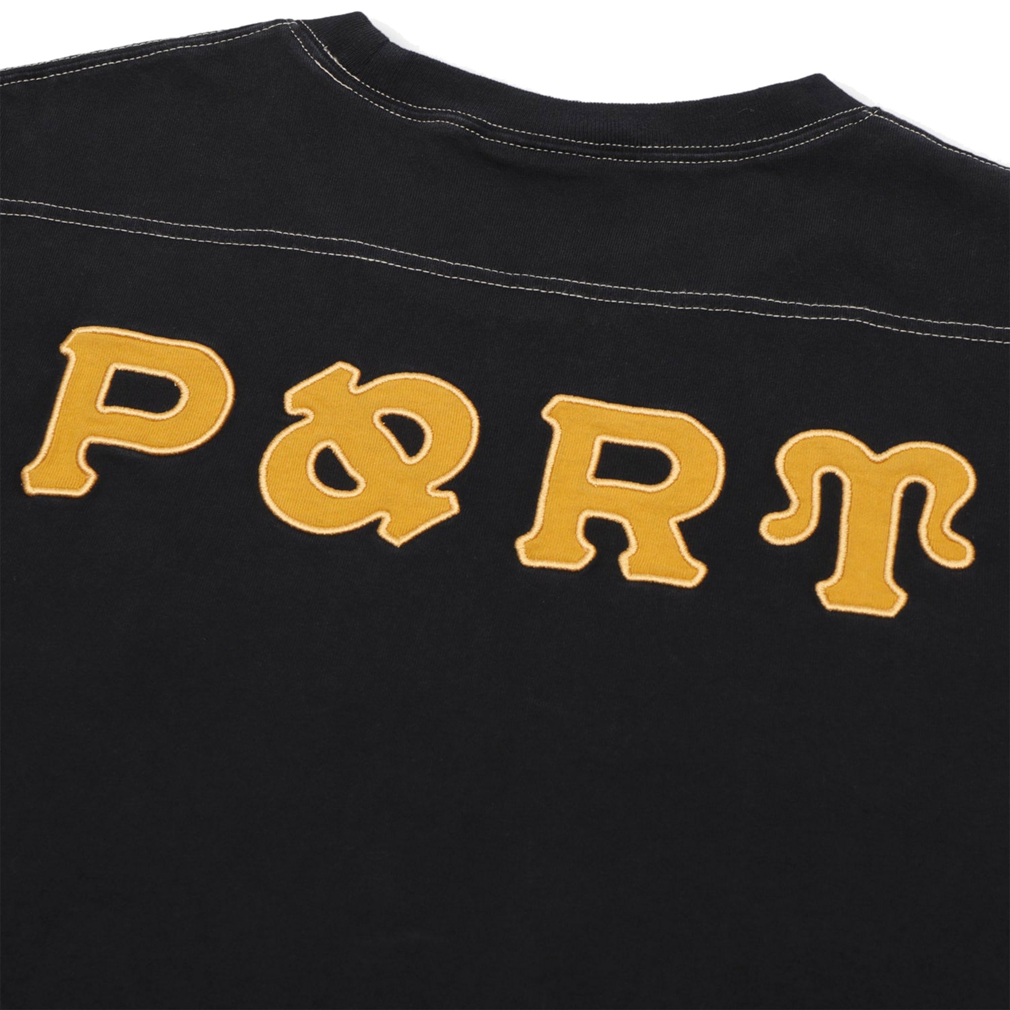 Pass~Port Letterhead Panel Tee Washed Black