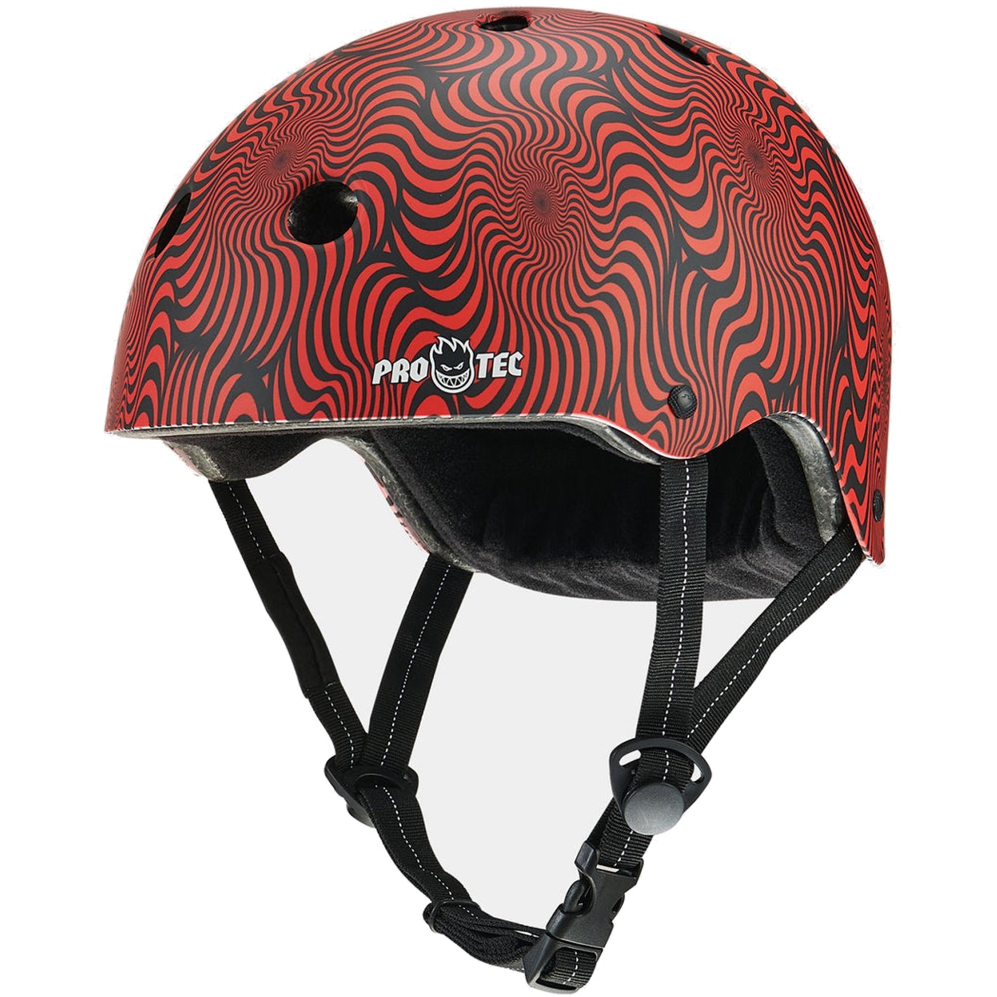 Pro-Tec x Spitfire Low Pro Swirl Helmet Red