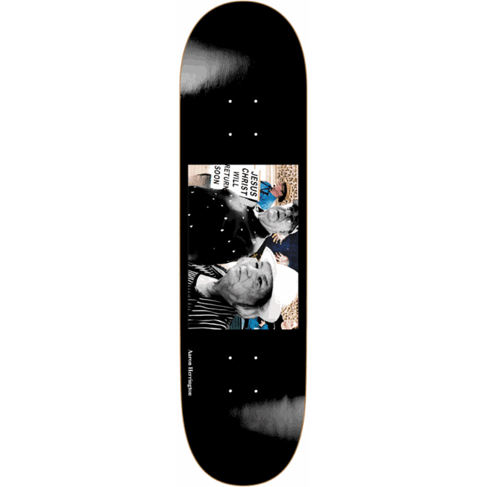 Polar Skate Co Aaron Herrington Return Soon Black Skateboard Deck 8.625"
