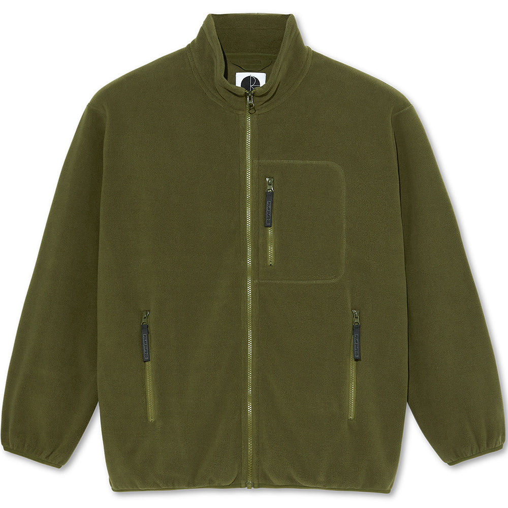 Polar Skate Co Basic Fleece Jacket Army Green