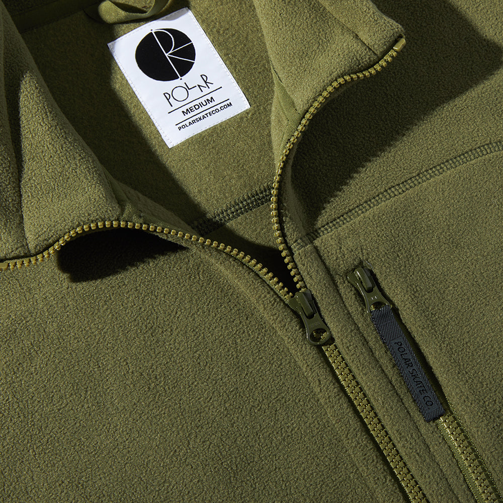 Polar Skate Co Basic Fleece Jacket Army Green