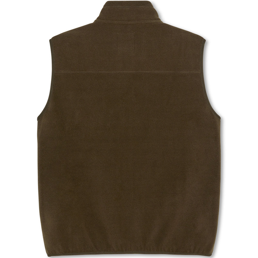 Polar Skate Co Basic Fleece Vest Brown