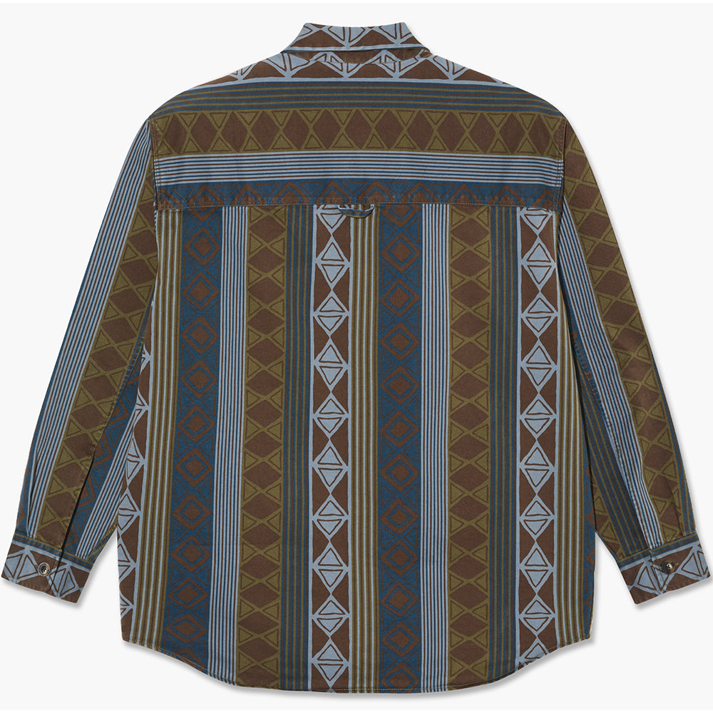 Polar Skate Co Big Boy Overshirt Blue Green Mix