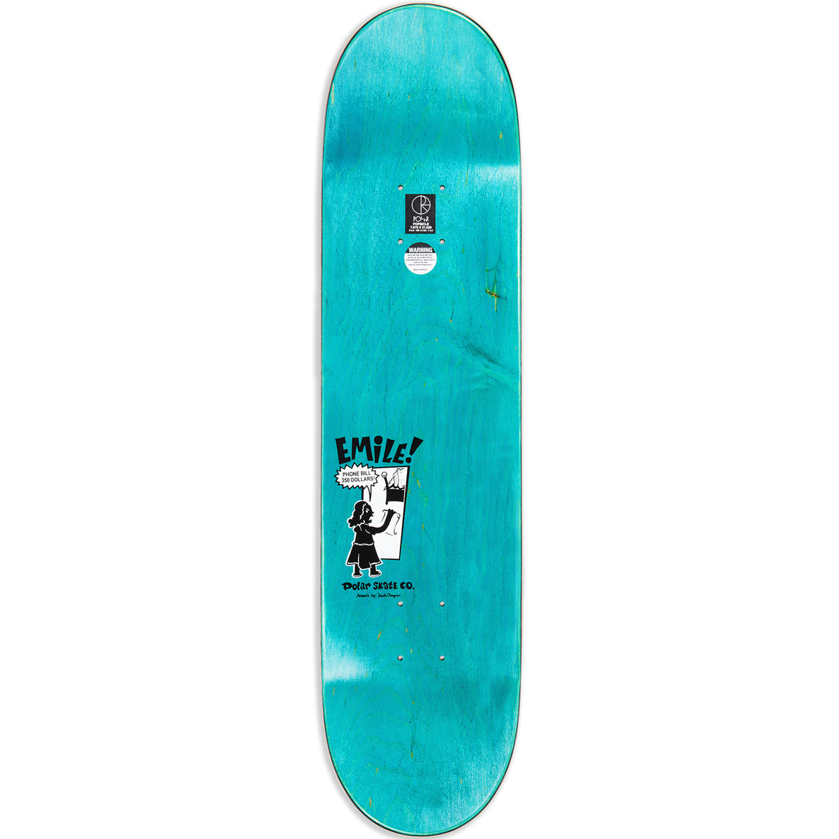 Polar Skate Co Emile Laurent Oops! Skateboard Deck 8.5" Short