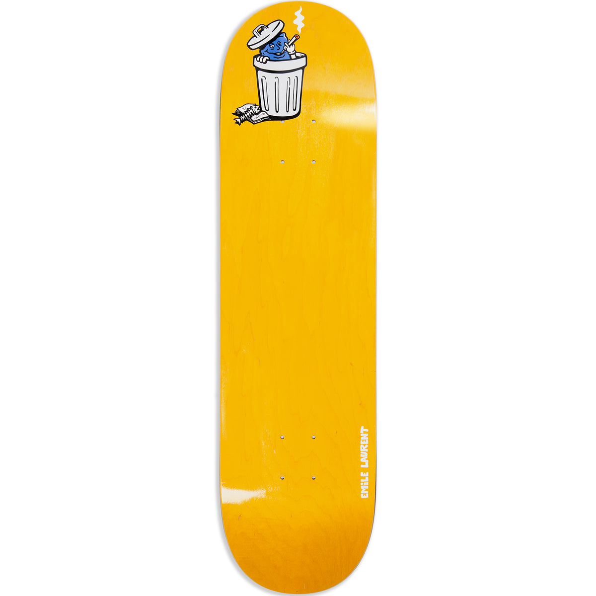 Polar Skate Co Emile Laurent Trash Can Skateboard Deck 8.5"