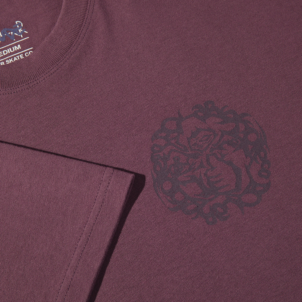Polar Skate Co Hijack Tee Plum