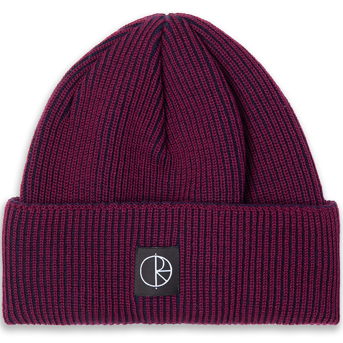 Polar Skate Co Lines Merino Beanie Wine/Navy