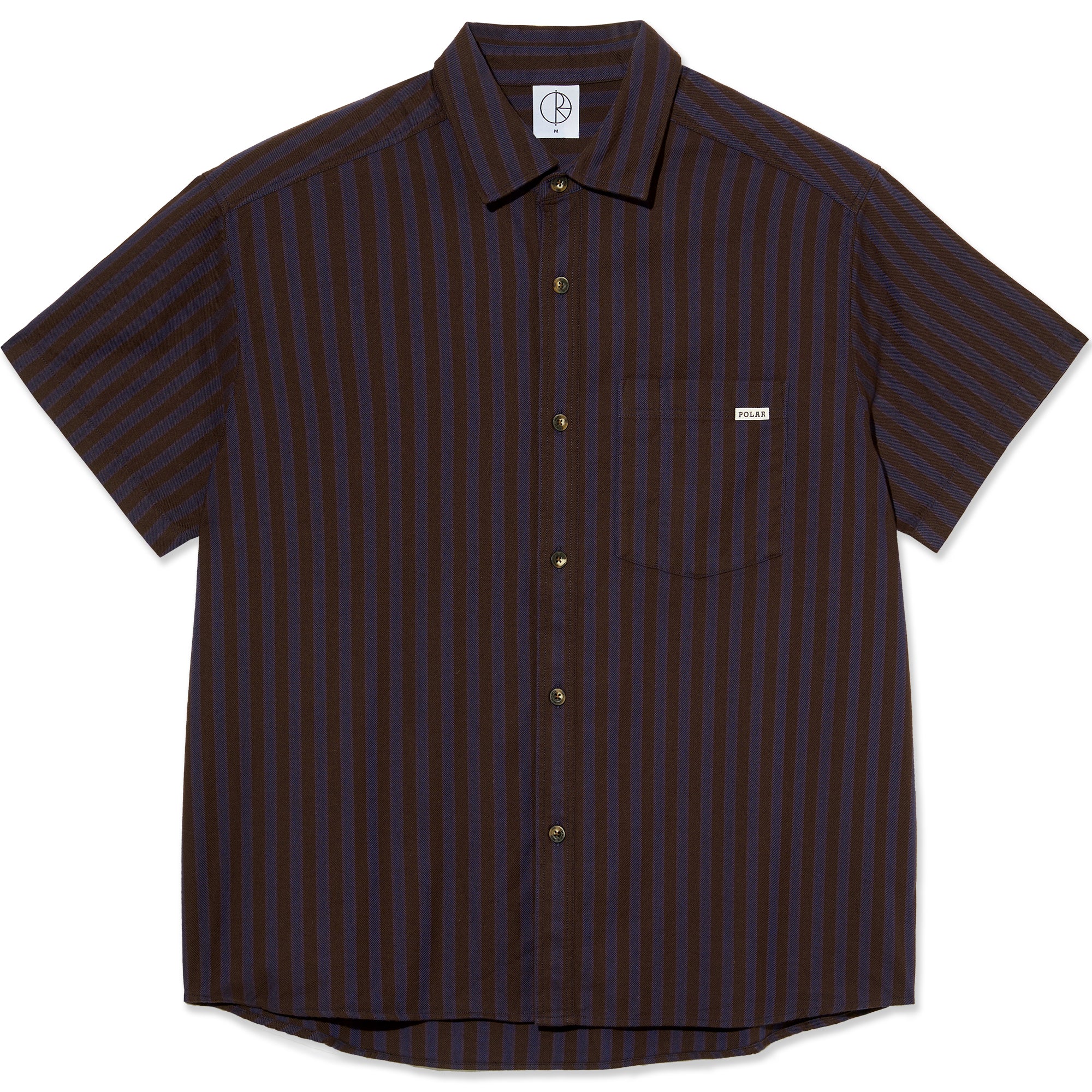 Polar Skate Co Mitchell Shirt Purple/Chocolate