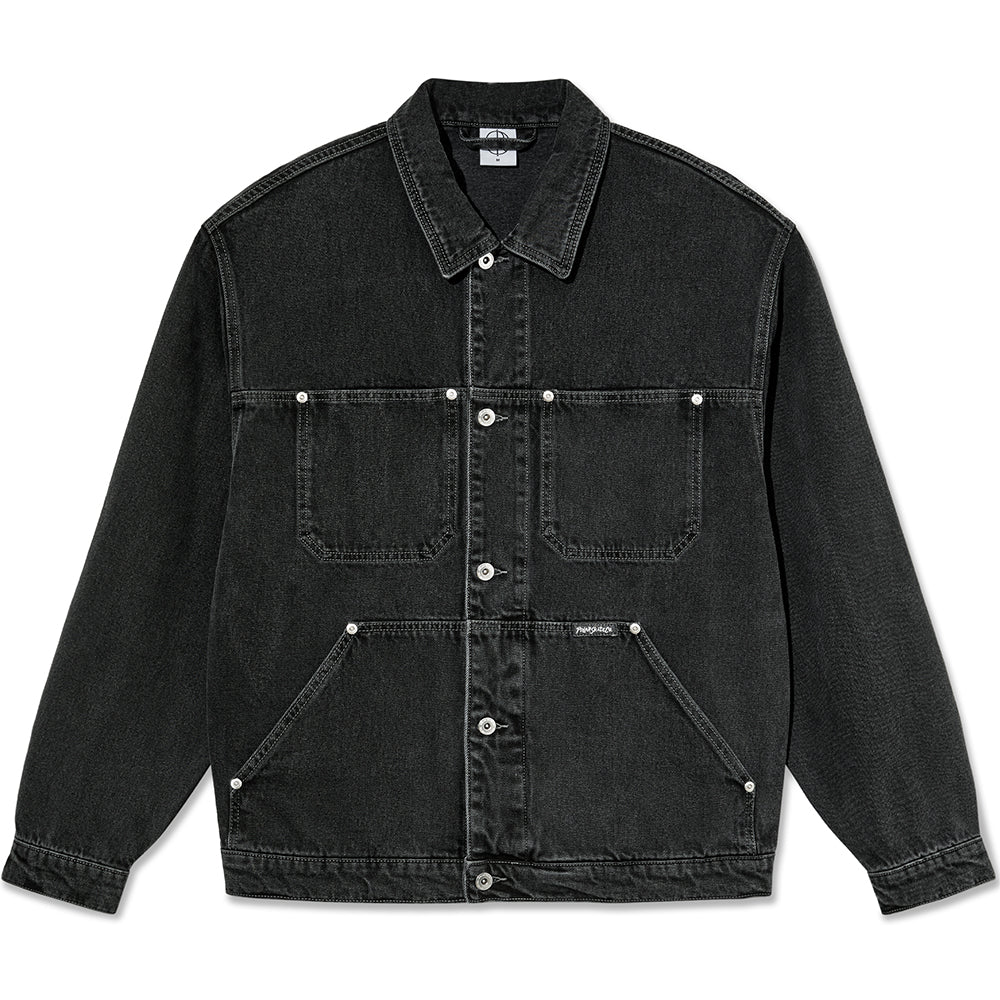 Polar Skate Co Patrik Denim Jacket Silver Black